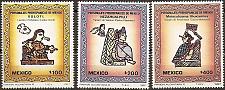 Buy [MX1510] MEXICO Pre-hispanic Art MNH Complete Set (1987)