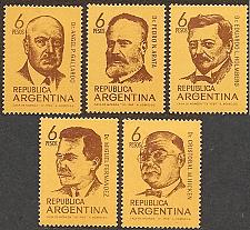 Buy [AR0897] ARGENTINA Scientists, MNH Complete Set (1969)