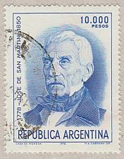 Buy [AR1292] ARGENTINA José de San Martín, Used Single (1981)