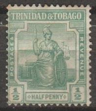 Buy [TT0001] TRINIDAD & TOBAGO Scott No. 1, Uncancelled (1909)