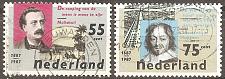 Buy [NE0713] NETHERLANDS Dutch Writers, Used Full Set (1987)
