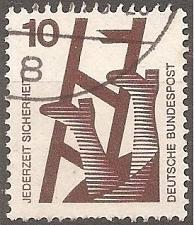 Buy [GE1075] GERMANY Accident prevention Used (1971-1974)