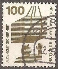 Buy [GE1083] GERMANY Accident prevention Used (1971-1974)