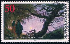 Buy [GE1152] GERMANY Caspar Friedrich Painting, Used Single (1974)