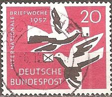 Buy [GE0775] GERMANY Letter Writing Week, Used Single (1957)
