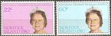 Buy [NI0271] NORFOLK ISLAND Queen Mother's Birthday MNH Full Set (1980)