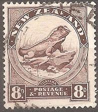 Buy [NZ0212] NEW ZEALAND Tuatara Lizard, Used (1936-1942)