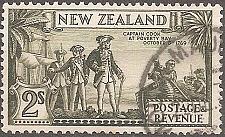 Buy [NZ0215] NEW ZEALAND Captain Cook at Poverty Bay, Used (1936-1941)