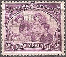Buy [NZ0250] NEW ZEALAND The Royal Family, Used (1946)