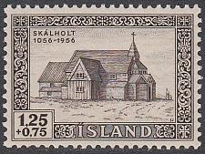 Buy [ICB016] ICELAND Church at Skalholt, MNH (1956)