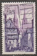 Buy [FR0722] FRANCE Street corner, Quimper, Used (1954)