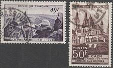 Buy [FR0673] FRANCE Pic du Midi Observatory & Abbey at Hommes, Used Full Set (1951)