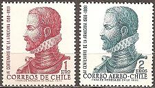 Buy [CL0414] CHILE Alonso de Ercilia, Spanish Author, MNH Complete Set (1972)