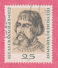 Buy [GE1091] GERMANY Lucas Cranach, Painter & Engraver, Used Single (1972)