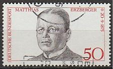 Buy [GE1201] GERMANY Matthias Erzberger, Satesman, Used Single (1975)
