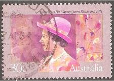 Buy [AU0893] AUSTRALIA Queen Elizabeth II, 58th birthday, Used Single (1984)