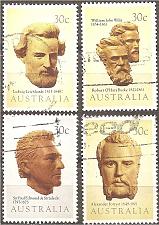 Buy [AU0885] AUSTRALIA Inland Explorers, Used Complete Set (1983)