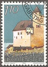 Buy [LI0840] LIECHTENSTEIN Views of Vaduz Castle, Canceled (1986)