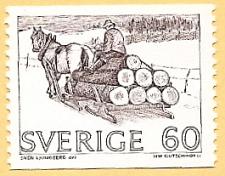 Buy [SW0747] SWEDEN Horse-drawn timber sled MNH (1971)