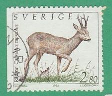 Buy [SW1920] SWEDEN Roe deer, Used (1992)