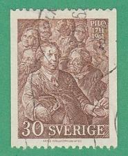 Buy [SW0594] SWEDEN Self-portrait by K. G. Pilo, Used (1961)