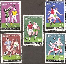 Buy [RM2494] ROMANIA '74 FIFA World Cup, Munich CTO Short Set (1974)