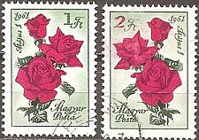 Buy [HN1383] HUNGARY Roses CTO 2-value Complete Set (1961)