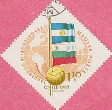 Buy [HN1451] HUNGARY World Soccer Cup, Chile CTO (1962)