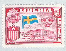 Buy Liberia 370 MLH Visit Swdn 1958 (BP73703)