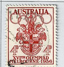 Buy Australia Olympics 1956 red 4 Used (BP90908)