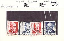 Buy Australia 514-17 Used set Prime Ministers 2 1972 CV 1.60 (SC0_611)
