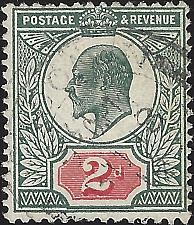 Buy Great Britain Scott #130 Used VF 2p 1902-1911 King Edward VII Stamp CV 25.00