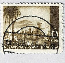 Buy Croatia Croatia 40 Dubrovnik Castle 1941 Used (BP91529)