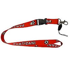 Buy FK PARTIZANI, ALBANIA. Red LANYARD KEYCHAIN PASSHOLDER.