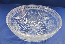 Buy American Brilliant Period Cut Glass bowl ABP Antique Floral WHEEL CUT