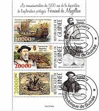 Buy Guinea 2021 Sheet Ferdinande Magellan explorer 3 values (TS0125)