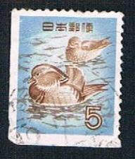 Buy Japan 611 Used Mandarin ducks 1955 (BP28419)
