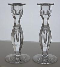 Buy Pair of hand Cut Glass candle sticks Antique Bob28