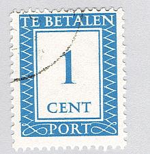 Buy Netherlands Numeral 1 blue Used (BP92318)