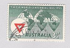 Buy Australia Used YMCA globe map green 3 1/2 (BP90407)