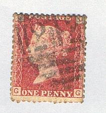Buy Great Britain 33 Used Penny Red Plate 103 1864 CV 5.00 (BP72821)
