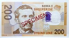 Buy Albania Polymer Specimen 200 Leke 2017. UNC