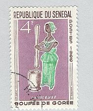 Buy Senegal 264 Woman Pounding Grain Used 3 (BP95414)