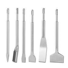 Buy VEVOR SDS Plus Chisel Set, 6pcs SDS Plus Rotary Hammer Drill Attachments, Inc...