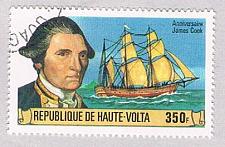 Buy Burkina Faso 477 Used Capt Cook and Resolution 1978 CV 1.00 (BP5217)
