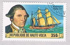 Buy Burkina Faso 477 Used Capt Cook and Resolution 1978 CV 1.00 (BP5219)