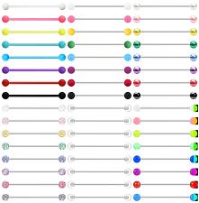 Buy EVELICAL 48Pcs 14G Acrylic Industrial Barbell Earrings for Women Men Cartilag...