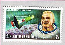 Buy Maldives 473 MNH Mercury spacecraft and John Glenn 1974 (BP77808)