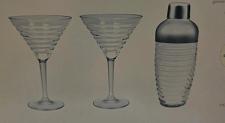 Buy Martini and Shaker glass drink 3 piece set