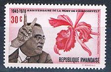 Buy Rwanda 382 Unused FDR Orchid (R0398)+